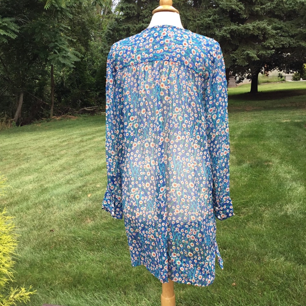Isabel Marant Etoile Sheer Silk Floral Tunic - Picture 5 of 7